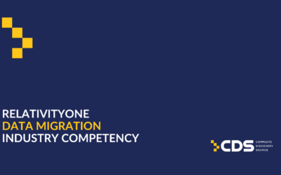 CDS Earns RelativityOne Data Migration Competency from Relativity