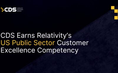 CDS Earns US Public Sector Competency from Relativity