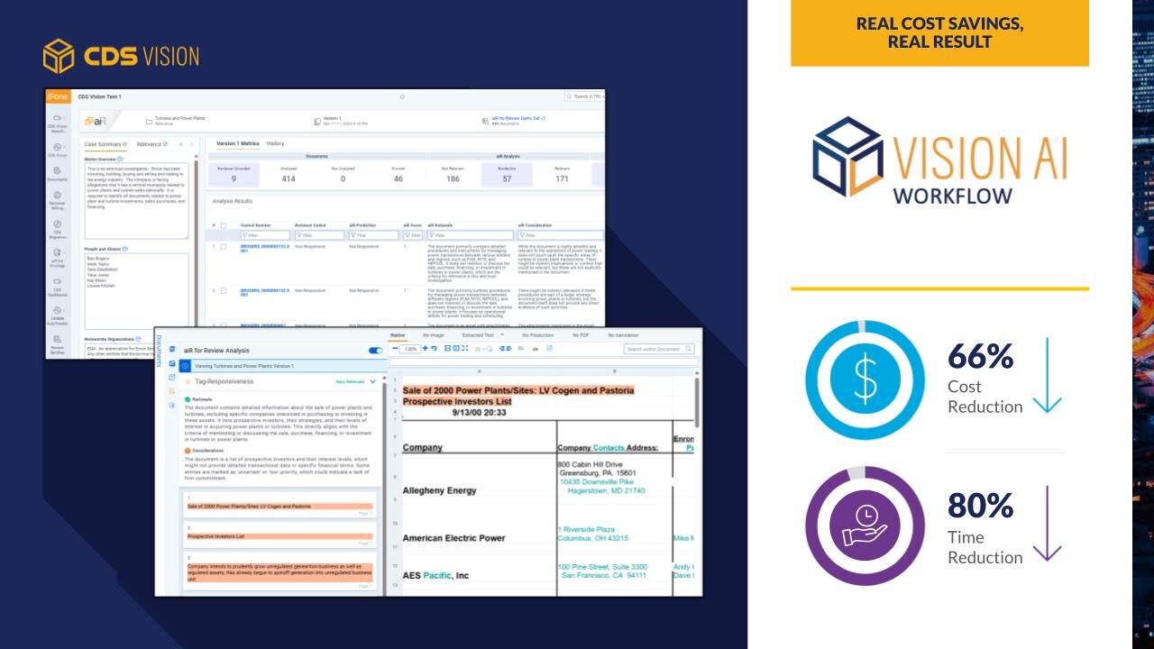 Cds Vision CDS aiR for Review Workflow Erases Barriers to AI Adoption - Complete ...