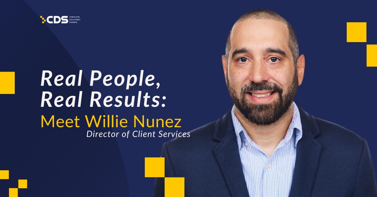 Real People, Real Results: Meet Willie Nunez, Director of Client Services