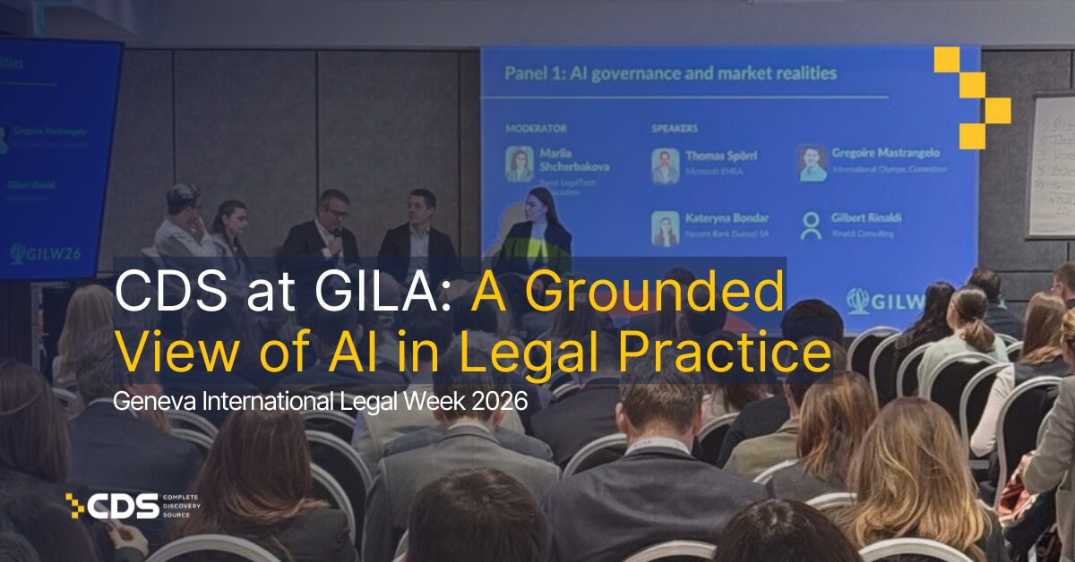 CDS at Geneva International Legal Week 2026: A Grounded View of AI in Legal Practice