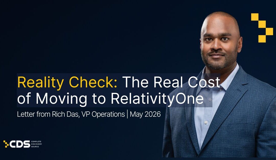 Reality Check: The Real Cost of Moving to RelativityOne