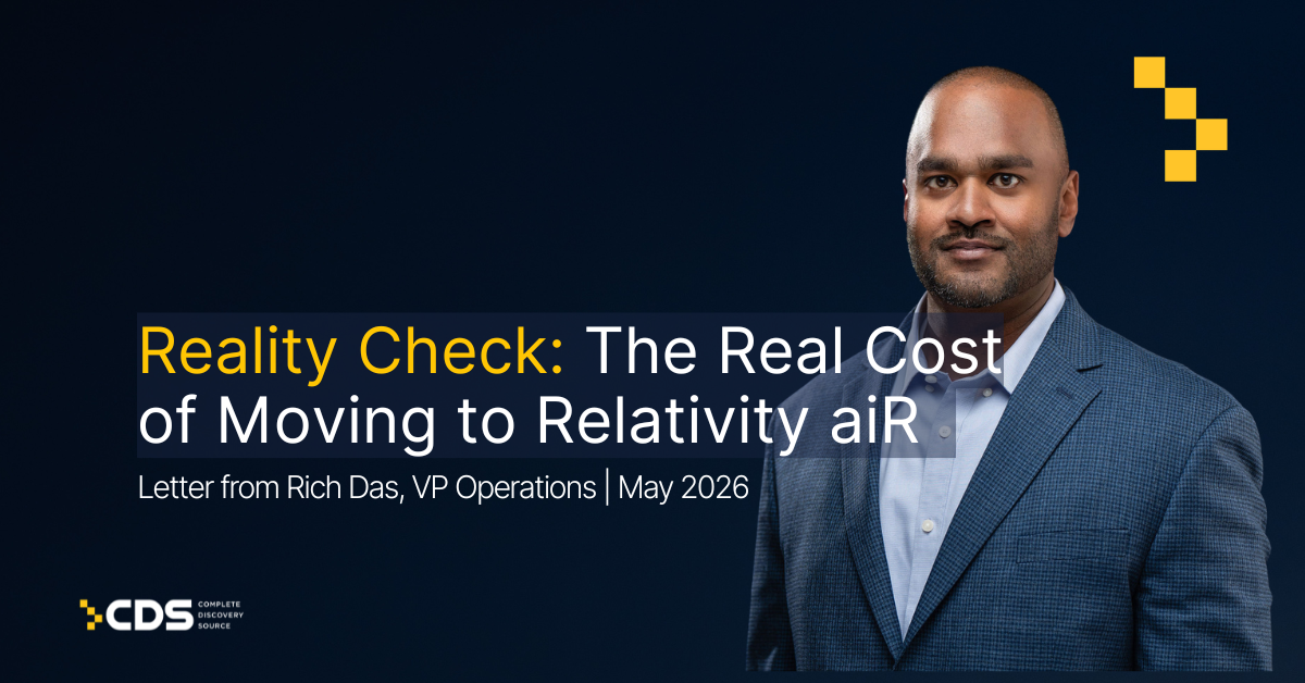 Reality Check: The Real Cost of Moving to Relativity aiR
