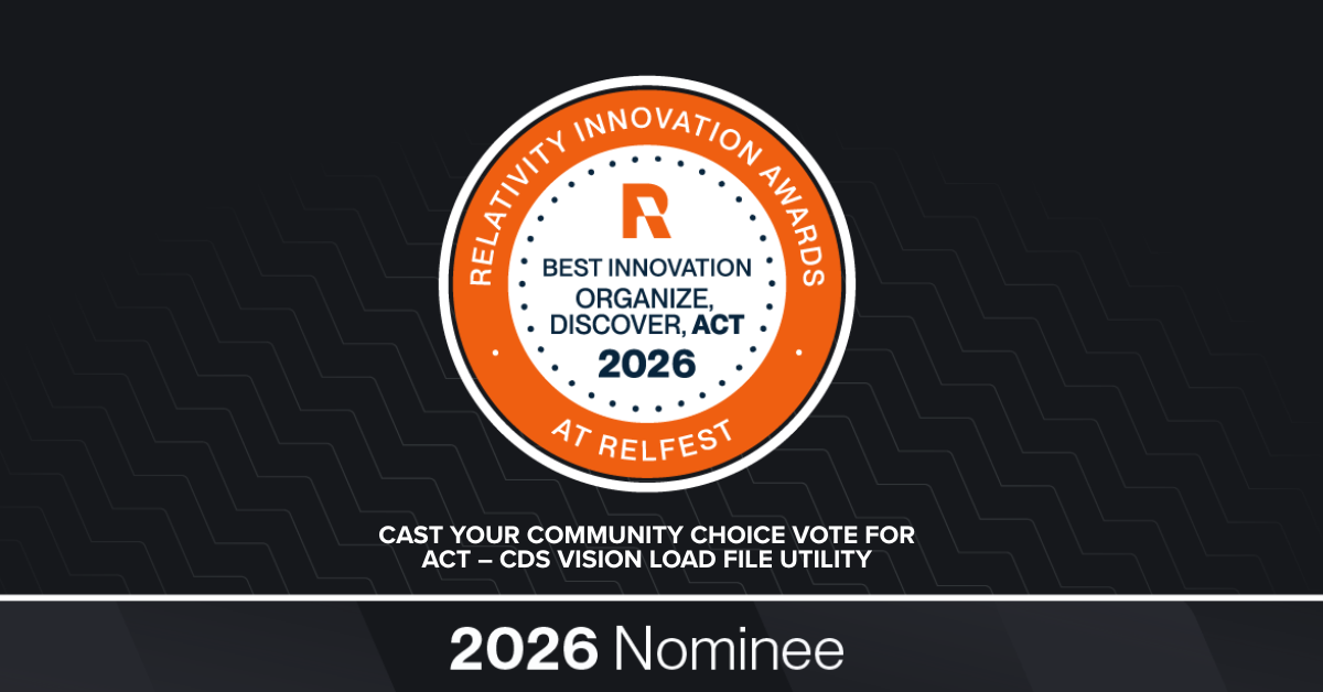 See What’s Possible: Meet ACT Nominee CDS Vision Load File Utility