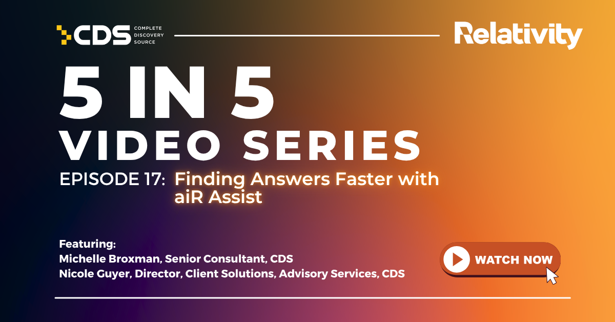 5 in 5 | Episode 17: Finding Answers Faster With aiR Assist